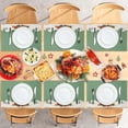 thumbnail image 5 of Christmas Placemats, Linen Holiday Table Mats, Festive Christmas Style, Heat Resistant Dining Place Mats, Washable Cloth Placemats for Kitchen Table, Home and Kitchen, 40x30cm, 5 of 7