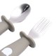 thumbnail image 1 of Tenedor y cuchara con mango redondo para niños pequeños, tenedores de acero inoxidable para niños pequeños, juego de utensilios seguros para niños pequeños, rendimiento inigualable, 1 of 5