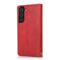 thumbnail image 3 of SaniMore for Samsung Galaxy S23 6.1" Case, Samsung Galaxy S23 Wallet Case with Card Holder & Powerful Magnetic Flip Kickstand Shockproof PU Leather Wrist Strap Folio Cover, Red, 3 of 7