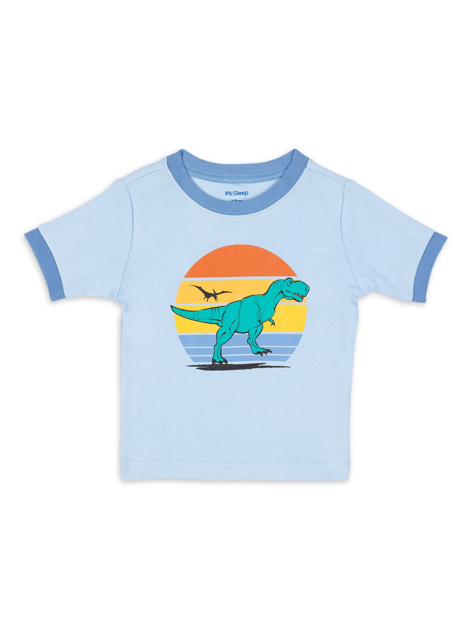 Petit Lem Boys 2 Piece Short Sleeve Top and Long Pants Pajama Sleep Set, Sizes 4-14