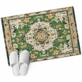 thumbnail image 2 of Green Boho Area Rugs 2x3 for Living Room, Vintage Ethnic Tribe Southwestern Non Slip Washable Rug Runner, Low Pile Indoor Floor Carpet Mat Bathroom Rugs for Bedroom, Kids Room, 2 of 9