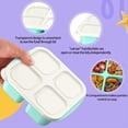 thumbnail image 2 of Contenedores de PreparacióN de Comidas (Paquete de 4), Lonchera Bento de 4 Compartimentos, Contenedores de PreparacióN de Alimentos Reutilizables, 2 of 5