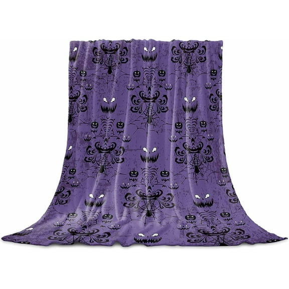 Halloween Flannel Fleece Throw Blanket