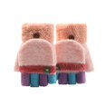 thumbnail image 1 of Unisex Warm Soft Kid Winter Convertible Flip Top Fingerless Gloves, 1 of 3