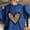 Blue, variant on TKLPEHG Valentines Day Sweatshirts For Women Crewneck Sweatshirt Casual Dressy Long Sleeve Lightweight Heart Print Graphic Tops Loose Pullover (Khaki,S)