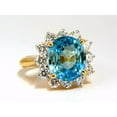 thumbnail image 4 of Freedom Indigo Pure Blue Natural Zircon Diamond Ring 10.05ct 14kt, 4 of 9