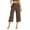 Coffee, variant on UJNDER Women's Casual Yoga Capris High Waist Exercise Wide Leg with Pockets Soft Pajama Style Black XXL