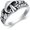 Mushroom, variant on Mushroom Flower Leaf Ring 925 Sterling Silver Gothic Punk Ring Y2k Thumb Ring Mushroom Jewelry Gifts for Women Men Size 8