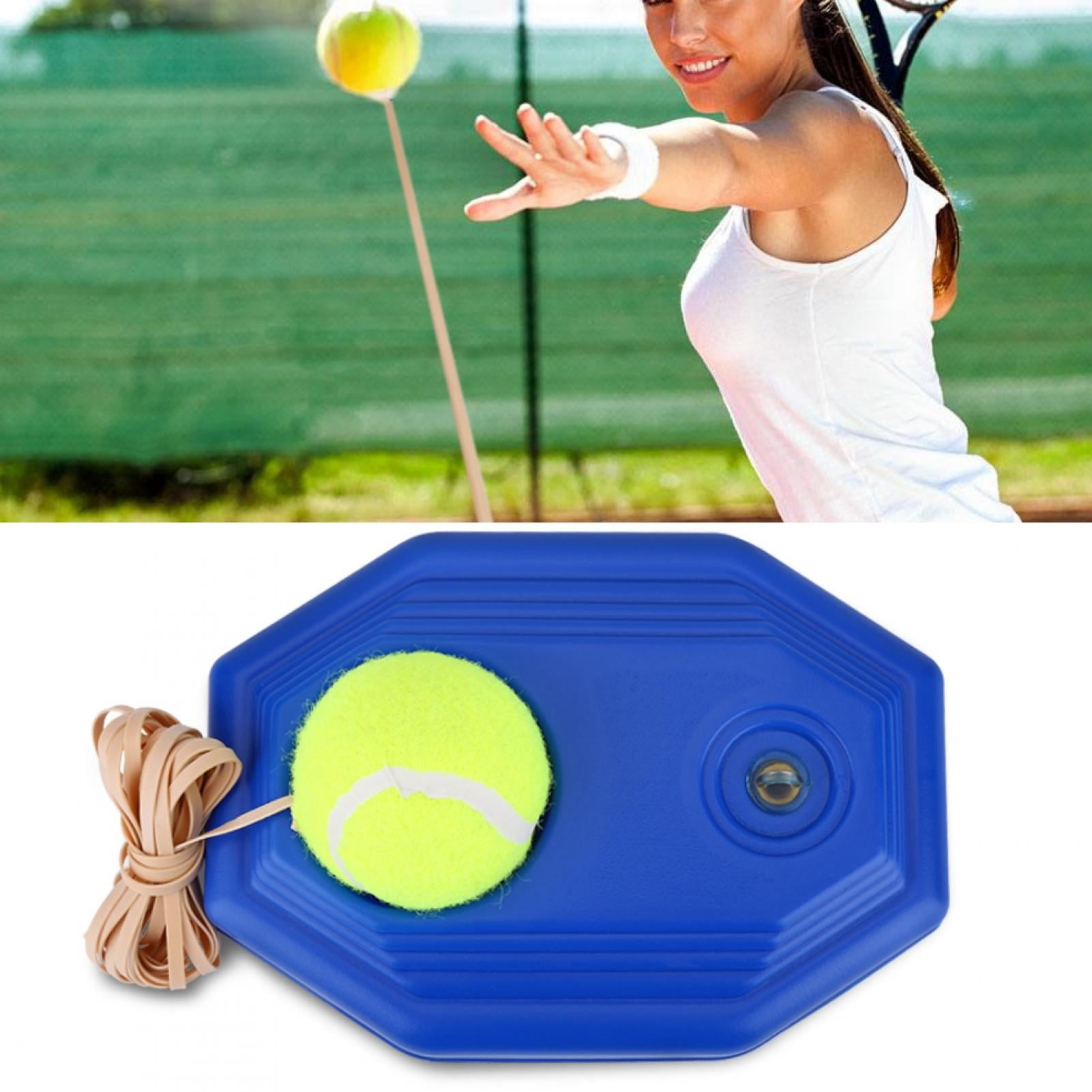 Tennis Ball Back Base Trainer w/ Rubber Elastic Rope for Single Person Practice 