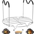 thumbnail image 4 of REOFLYUP Metal Steaming Rack Kitchen Utensil Cooking Stand 1Pcs 6.5x7.5in, 4 of 5