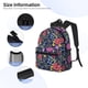 thumbnail image 3 of Disketp Floral Mochila Ligera Clásica con Múltiples Bolsillos, Mochila Casual para Hombre y Mujer, Ideal para Escuela, Trabajo y Viajes, 3 of 6