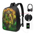 thumbnail image 2 of Apex Legends Octane 17 Inch Travel Backpack Casual Laptop Backpack With Usb Charging Port Daypack Bookbags, 2 of 9