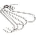 thumbnail image 5 of KOHAND Paquete de 8 ganchos para carne en forma de S de 10 pulgadas, 10 mm de espesor, ganchos para salchichas de acero inoxidable para carnicero, para difuminar, asar y secar, 5 of 5