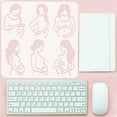 thumbnail image 3 of 1pc PET Hollow Out Drawing Painting Stencils, for DIY Scrapbook, Photo Album, Pregnancy, 30x30cm, 3 of 7