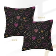 thumbnail image 3 of Bingfone Decorative Pillow Covers 18"x18" Heart and Stars Couch Pillow Cases Modern Farmhouse Covers for Couch Sofa Bed, 3 of 9