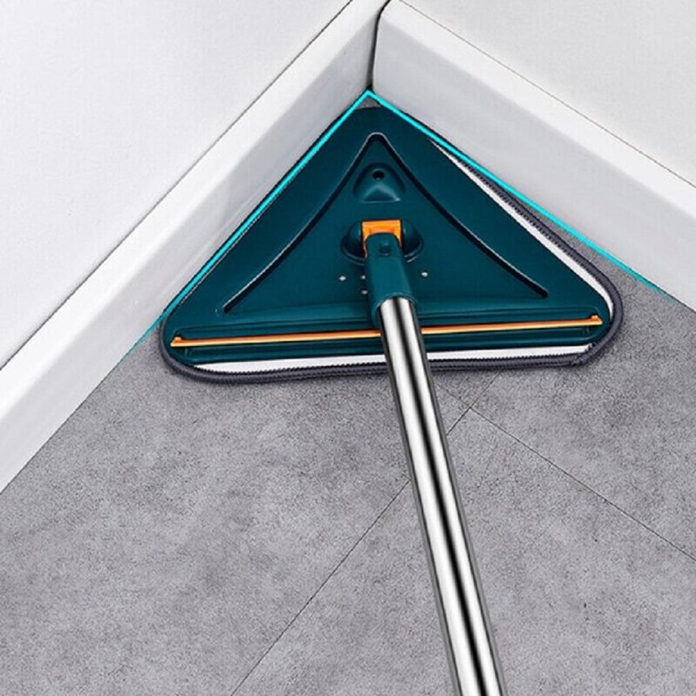 Hinzonek85" Wall Mop Wall Cleaner with Long Handle , 360 Rotating Microfiber Dust Mop Triangle Wet and Dry Dust Mop for Ceiling Window Washer, Cleaning Wall and Baseboard Duster