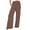 Brown, variant on ZACPNCV Womens Loose Wide Leg Pants High Waist Straight Pants Casual Pants Olive Green