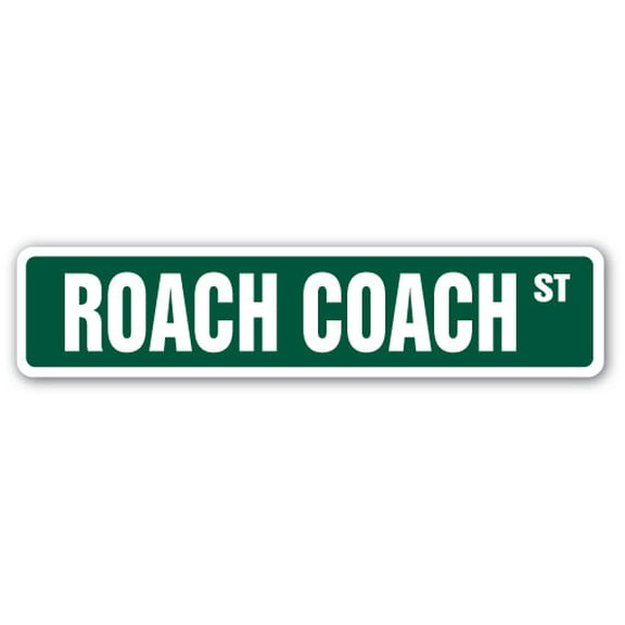 ROACH COACH Street Sign catering truck caterer | Indoor/Outdoor |  36" Wide