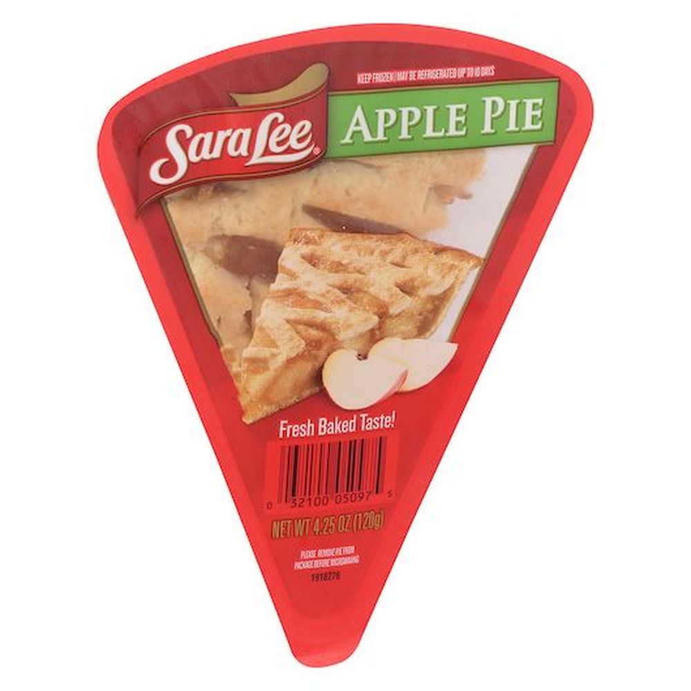 Sara Lee Individually Wrapped Sliced Apple Pie, 4.25 Ounce 24 per