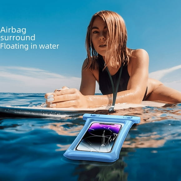 Bolsa impermeable antiexplosión para buceo profundo de TPU, impermeable, antivaho, sellada, para teléfono móvil, bolsa para colgar con pantalla táctil