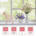 thumbnail image 4 of 1Pcs Mini Shopping Cart Storage Basket for Hamper Use Pink Iron Trolly, 4 of 5