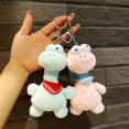thumbnail image 4 of Plush Dinosaur Key Chain Stuffed Animal Toys Backpack Decorations Pendant Key Ring (Blue), 4 of 4