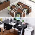 thumbnail image 4 of Flat Black Finish Desk Grommet, Wire Organizer for Clean Work Environment, Durable Zinc Alloy Construction, Rotatable Cover for Multi-Cable Management, Easy to Install, 4 of 5