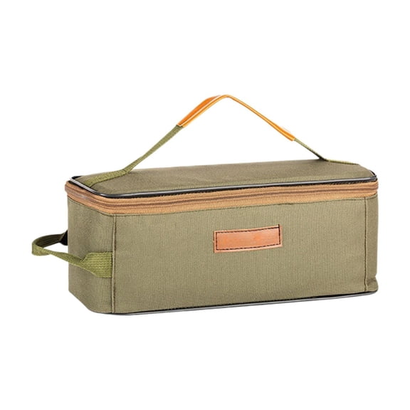 SouMaox Outdoor Camping Storage Bag, Wear Resistant Fabric, Internal Mesh Divider, Organize Utensils Cooking Gear for Picnic Hiking Travel