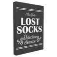 thumbnail image 2 of The Stupell Home Decor Collection Olde Lost Socks Detective Service Canvas Wall Art, 2 of 2