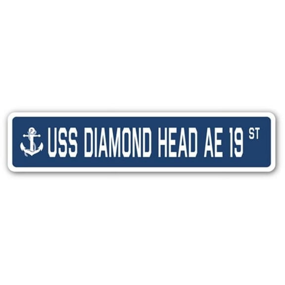 USS DIAMOND HEAD AE 19 Street Sign us navy ship veteran sailor gift