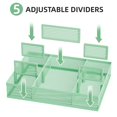 thumbnail image 2 of Organizador de cajones Marbrasse, paquete de 2 con 8 compartimentos, color verde, 2 of 7