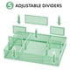 thumbnail image 2 of Organizador de cajones Marbrasse, paquete de 2 con 8 compartimentos, color verde, 2 of 7