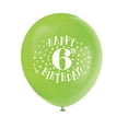 thumbnail image 4 of Unique Industries Latex 16" Multi-color Graphic Prints Happy 6th Birthday Balloons, 8 Count, 4 of 4