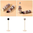 thumbnail image 2 of Osdhezcn Large Capacity Wood Hair Elastic Band Organizers Decorative Desk Storage Holder, 2 of 11