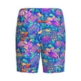 thumbnail image 5 of Gaeub Colorful Mushrooms Printed Men's Short Pajama Pants, Lightweight Lounge & Sleep Bottoms Keep You Cool - Medium, 5 of 9