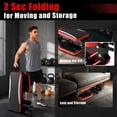 thumbnail image 4 of 900LBS Weight Bench for Home Gym，Foldable Workout Bench Press for Full Body Strength Training, Adjustable Backrests Incline/Flat/Decline Sit up Bench, 4 of 7