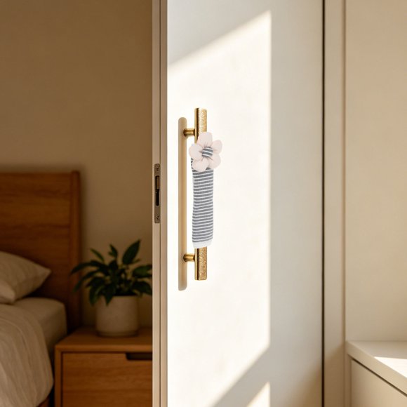 EXHUMKY 2Ud Fundas Para Manijas De Puertas De Armarios Anticolisión Y Reutilizables En