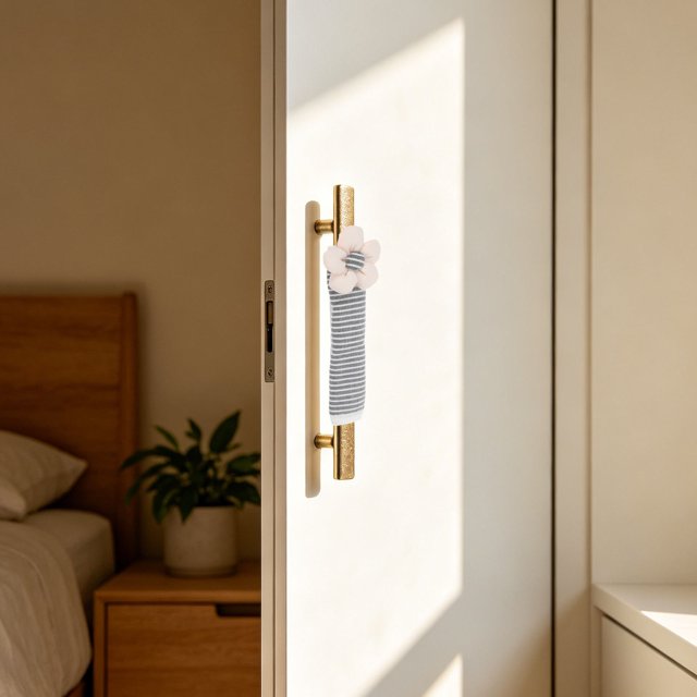 EXHUMKY 2Ud Fundas Para Manijas De Puertas De Armarios Anticolisión Y Reutilizables En