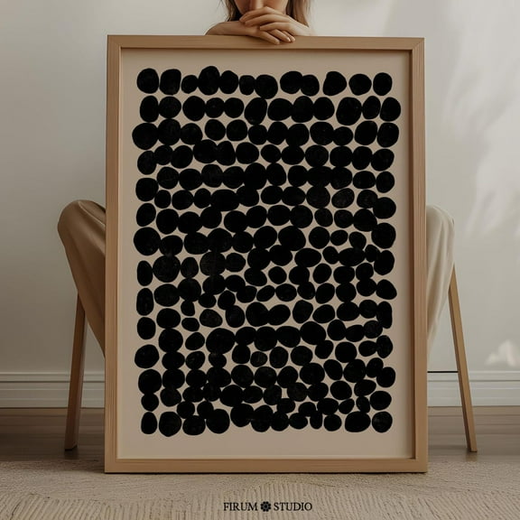 Zuno Moody Modern Abstract Printable Wall Art, Mid Century Modern Apartment Decor, Neutral Abstract Print, Dark Aesthetic Wall Decor, 8x12 UNFRAMED