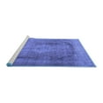 thumbnail image 2 of Ahgly Company Machine Washable Indoor Square Persian Blue Traditional Area Rugs, 5' Square, 2 of 4