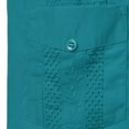 thumbnail image 3 of Camisas Para Hombre Manga Larga Hombres primavera y verano moda y ocio Dongfeng Multi bolsillo botón solapa camiseta manga corta (Sky Blue, L), 3 of 7