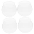 thumbnail image 3 of OULII 4Pcs Plastic Tank Round PET Small Fish Bowl for Home Decor, 3 of 7