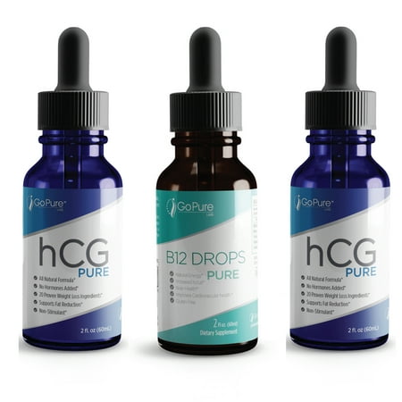 2 Pack hCG Drops Pure and Vitamin B12 Drops Pure