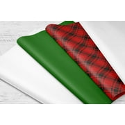 30 Count Buffalo Plaid Red Green White Tissue, by Holiday Time