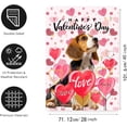 thumbnail image 2 of Beagle Valentine House Flags Valentines Flags for Outdoors 28x40 Double Sided Dog Valentines Day Garden Flag Large Valentine''s Banners for Outside Lawn Front Porch Decor, 2 of 7