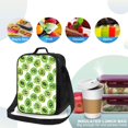 thumbnail image 4 of Lsque Green Kiwi Lunch Bag Lunch Box for Women Men Reusable Insulated Lunch Tote Bag,Leakproof Thermal Cooler Sack Food Handbags Case High Capacity, 4 of 9
