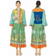 thumbnail image 2 of Women's Fashionable Personalized Printed Short-Sleeve Casual Loose Puff-Sleeve Dress, 2 of 8