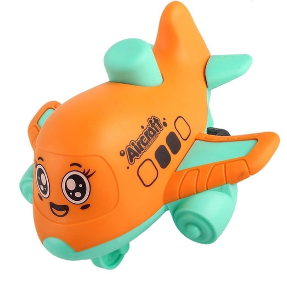 Press and Go Aircraft Inertia Driven Car Toy for Kids with Safe Plastic for Indoor Outdoor Play Toddler Fine Motor Toy