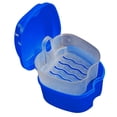 thumbnail image 4 of Denture Storage Box Case Cleaning Dental False Teeth Mesh Organizer Container(White), 4 of 9