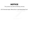 thumbnail image 2 of Transit Auto Rear Disc Brake Caliper Coated Rotors and Ceramic Pads Kit for Car 2010 Chevrolet Impala Without Drum In Hat Parking KCG-100227C, 2 of 11